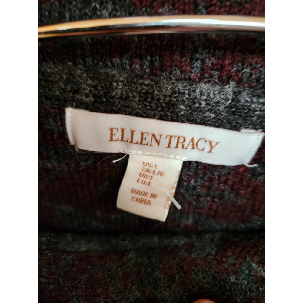 Ellen Tracy Blend Cardigan Wrap Sweater Large NWOT - Picture 3 of 7